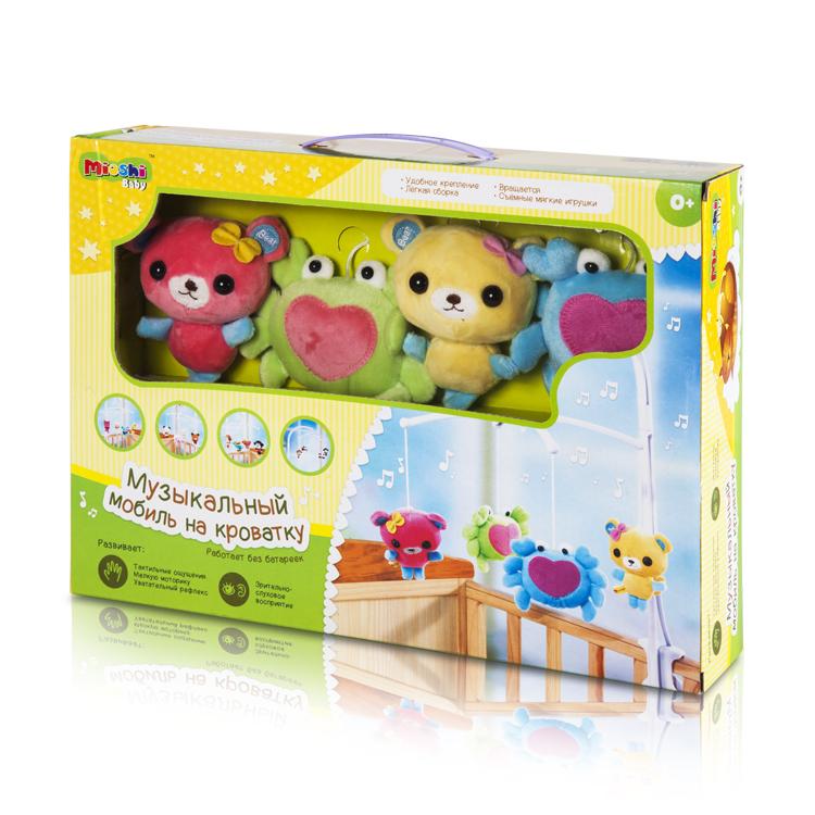 Мобиль на кроватку Mioshi Baby *Весёлая компания* - MBA0308-001