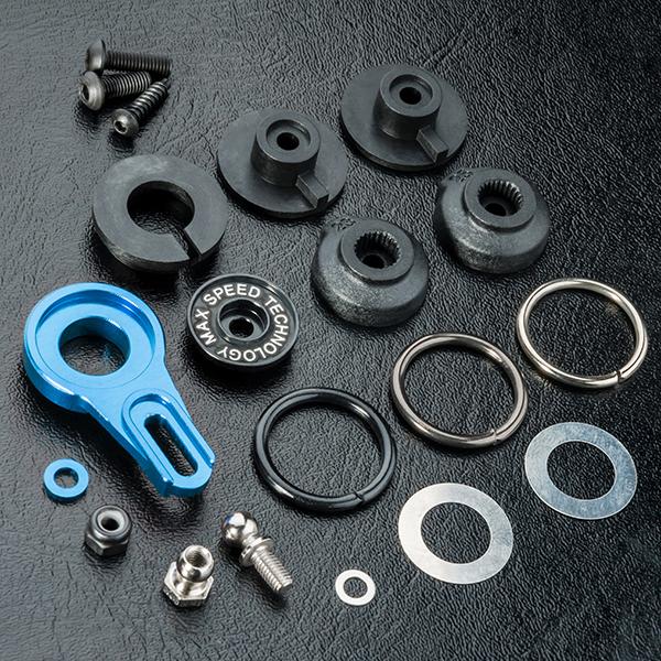 Alum. 8-adjusting servo saver (blue) - MST-820127B