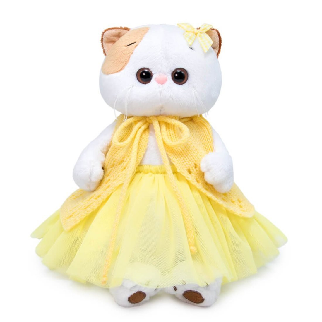 Мягкая игрушка Budi Basa Кошечка Ли-Ли в вязаном жилете 24 см - LK24-084