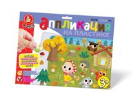 Аппликация на пластике В лесу - 04304
