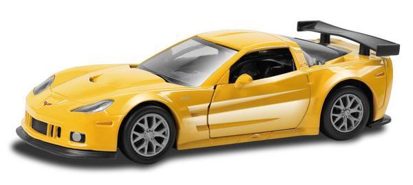 Машина RMZ City Chevrolet Corvette C6-R, масштаб 1:32, желтый - 554003-YL