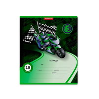 Тетрадь ученическая Motorbike, 18 л, линейка - 46583ЕК