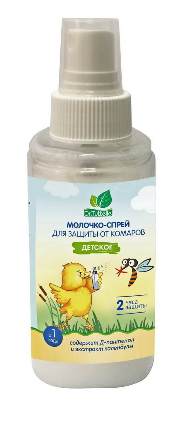 Молочко для защиты от комаров DR.Tuttelle детское, спрей 100мл - DT106