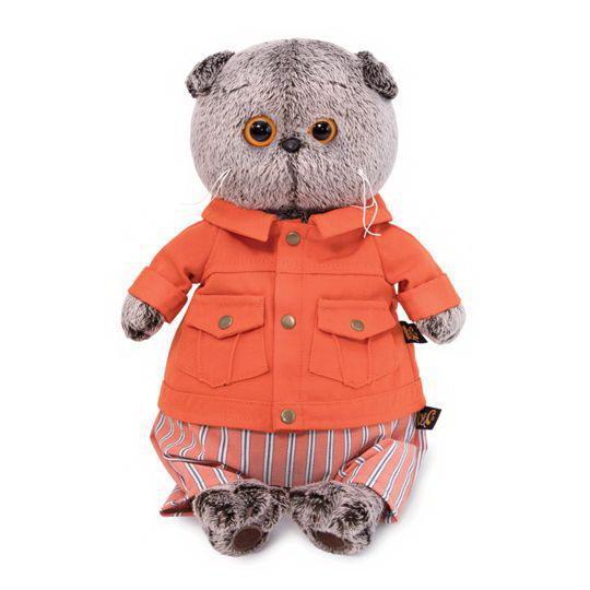 Мягкая игрушка Budi Basa Кот Басик в оранжевой куртке и штанах, 25 см - Ks25-148