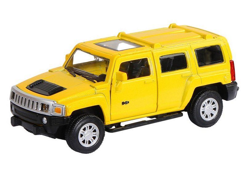 Машина Автопанорама Hummer H3, желтый, масштаб 1:43, инерция - JB1251268