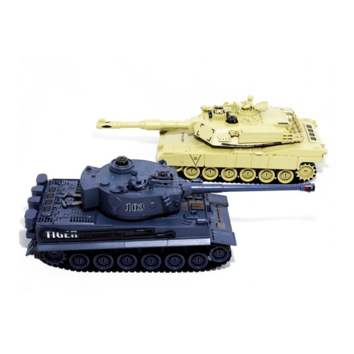 Радиоуправляемый танковый бой Zegan немецкий TIGER и Abrams, масштаб 1:28 2.4GHz - ZEG99822