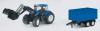 Трактор Bruder New Holland T8040 с погрузчиком и прицепом - 01-993