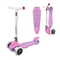 Самокат Moby Kids складной, 120 мм PVC, розовый - 641388