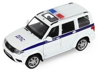 Машина Автопанорама УАЗ *PATRIOT* Полиция, масштаб 1:26, свет, звук, инерция - JB1251154
