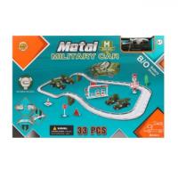 Автотрек Наша Игрушка Военный, 33 предмета - MH-011