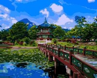 Картина по номерам LORI Дворцовый комплекс Кёнбоккун - Кпн-234
