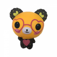 Игрушка антистресс 1toy Мммняшка squishy (сквиши), Медвежонок в очках, 12 см - Т14694