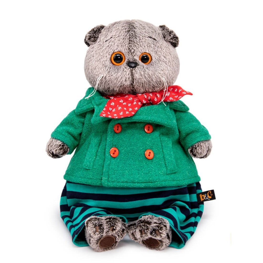 Мягкая игрушка Budi Basa Басик в круизном костюме 22 см - Ks22-218