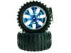 Blue Chrome Rim & Tire Complete (08044PB+08009N) 2P