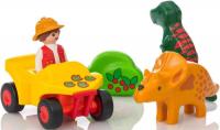 Конструктор Playmobil 1.2.3.: Исследователь с динозаврами - 9120pm