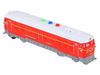 Машина AUTODRIVE Поезд 23,5см, свет, звук, красный - JB1167966