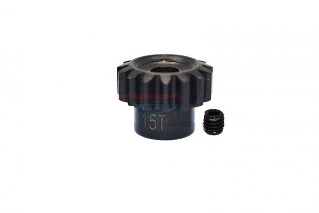 Мотор-редуктор из высокоуглеродистой стали 15T AXIAL SCX6 JEEP JLU WRANGLER 4WD High Carbon Steel Motor Gear 15T - 2pc set - GPM SCX6015TS  [SCX6015TS] - SCX6015TS-BK
