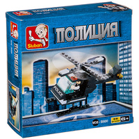 Конструктор Sluban Вертолёт полиции, 68 деталей, M38-B600 - Г71970