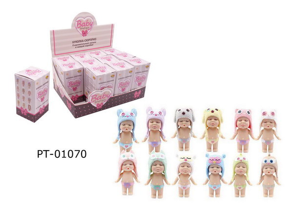 Пупс-куколка (сюрприз) в коробочке, серия Baby boutique, 8 см - PT-01070