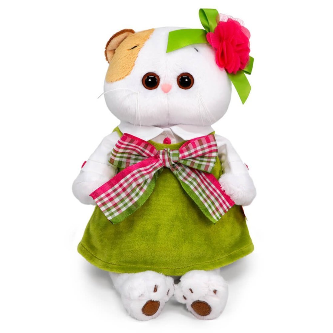 Мягкая игрушка Budi Basa Кошечка Ли-Ли в бархатном сарафане 24 см - LK24-073