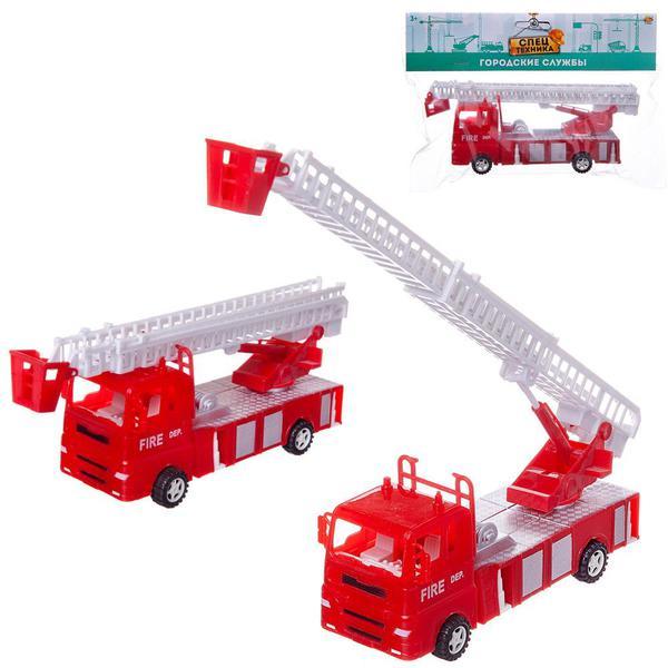 Машинка инерционная Abtoys Спецтехника Пожарная, 3 вида - C-00467