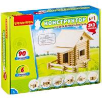 Конструктор Bondibon из деревянных брусьев №1, 90 элементов - ВВ2601