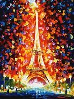 Картина по номерам *Париж - огни Эйфелевой башни*, 30*40 см - 026-AS