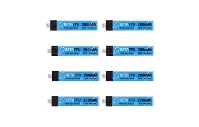 Аккумулятор BETAFPV Li-pol 3.7V 260mAh HV, 1s1p (8шт) - BETA-0055