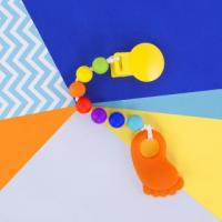 Прорезыватель Жирафики грызунок на прищепке *Сладкая пяточка* - 681295