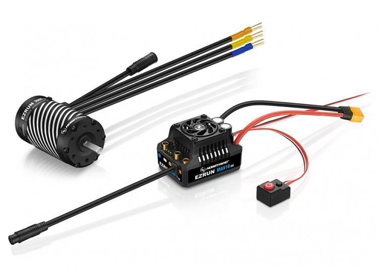 Бесколлекторная сенсорная система Hobbywing COMBO-MAX10 G2-140A-3665SD-4000KV-G3 влагозащита - HW-38020345