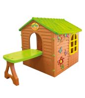 Домик Mochtoys со столом 122*180*121 см коричневый - 11045