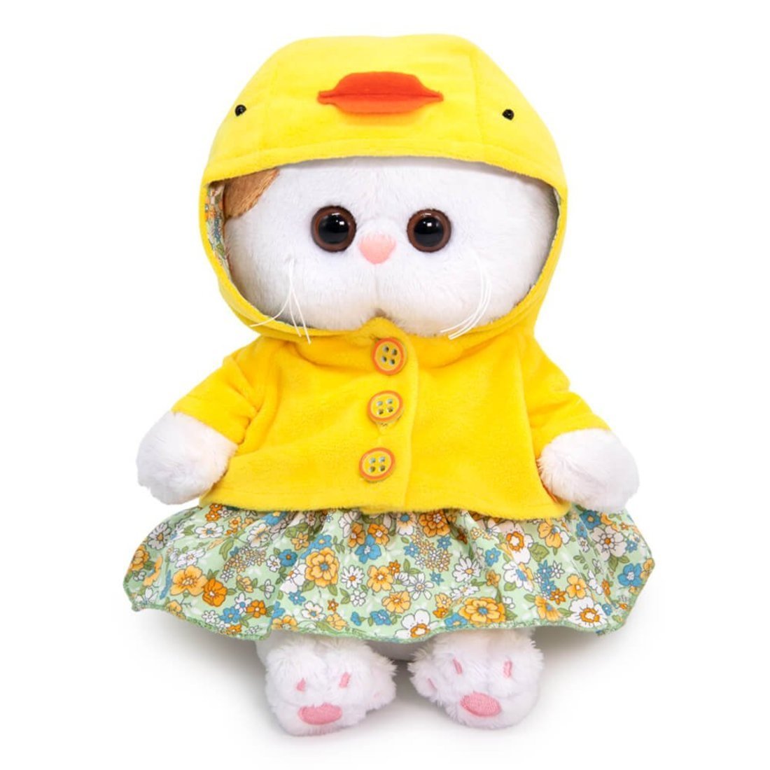 Мягкая игрушка Budi Basa Кошечка Ли-Ли BABY в костюмчике Уточка 20 см - LB-084