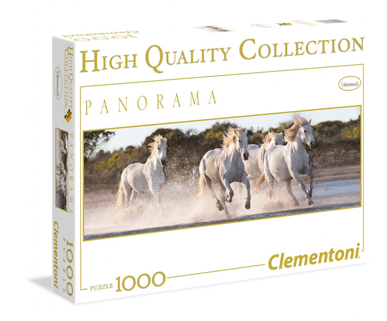 Пазл Clementoni Панорама.Белые лошади 1000 - 39371