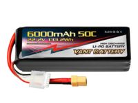 Аккумулятор LiPo Vant - 22.2В 6000мАч 50C (6S, мягкий корпус, разъём XT60) - VTB-6S-6000-50C-SC
