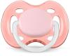 Пустышки силиконовая Philips AVENT Freeflow с 0 до 6 месяцев, 2 шт, розовая прозрачная - SCF178|26