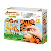 Конструктор деревянный Лев, тигр, леопард - 02858