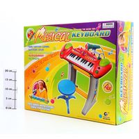 Синтезатор CanHui с микрофоном и стульчиком - Б44252