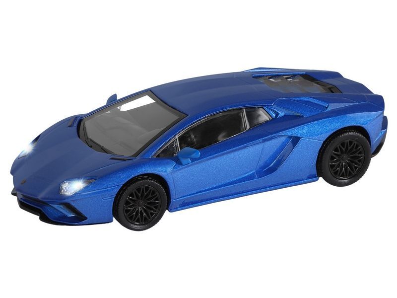 Машина Автопанорама Lamborghini Aventador S Coupe, синий, масштаб 1:32, свет, звук, инерция - JB1251409