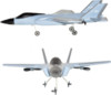 Радиоуправляемый самолет Fei Xiong F35 Fighter 2.4G - FX635-Grey
