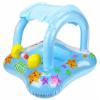 Надувной детский круг-плот с навесом Baby Float - И56581
