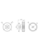 Шестерня алюминиевая Pinion gear 22T M0.5 для вала 2mm - SWS-M05-2-22T