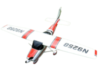 Радиоуправляемый самолет Top RC Cessna 182 500 class красная 1410мм KIT - top056A