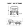 Радиоуправляемый краулер HobbyPlus CR18P Flat Bed 6X6 4WD RTR масштаб 1:18 2.4G - HP-1810430