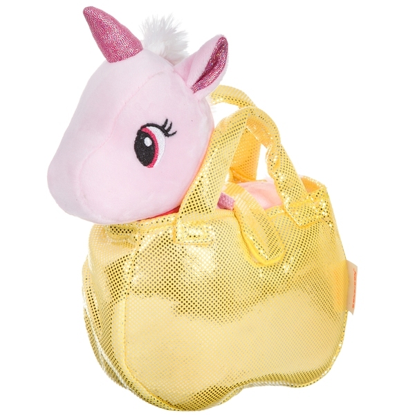 Мягкая игрушка Bondibon Крылатый единорог в золотистой сумке, 20 см, LEO20-1500B - ВВ4602