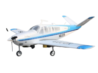 Радиоуправляемый самолет Top RC ST Beechcraft Bonanza V35 голубой 1280мм (шасси) PNP - top085B