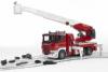Пожарная машина Bruder Scania с выдвижной лестницей и помпой с модулем, свет, звук - 03-590