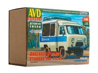 Сборная модель AVD Диагностическая станция УАЗ-Т12.02, масштаб 1:43 - 1502AVD