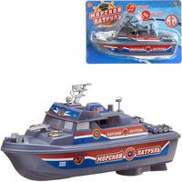 Катер Abtoys Морской патруль, свет, звук - C-00380|серый