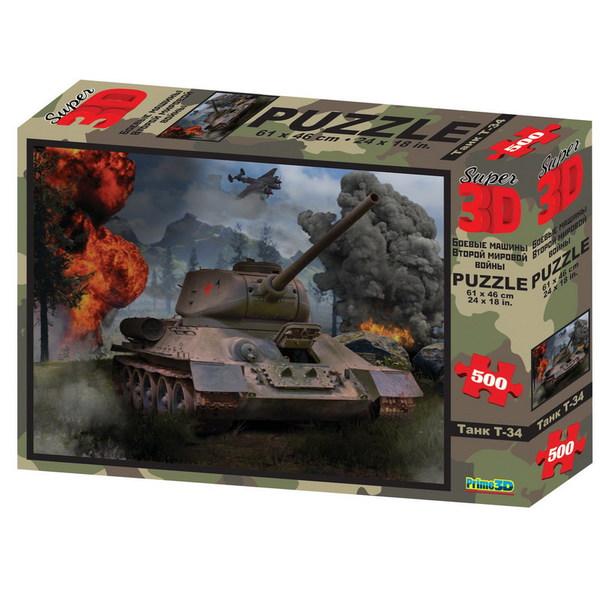 Пазл Prime 3D Танк, 500 элементов - 10177-SBM