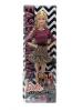 Кукла Barbie Fashionistas в красно-черном платье с бантом - CJY40